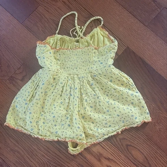 Urban Outfitters Betti Print Linen Romper - Picture 6 of 9